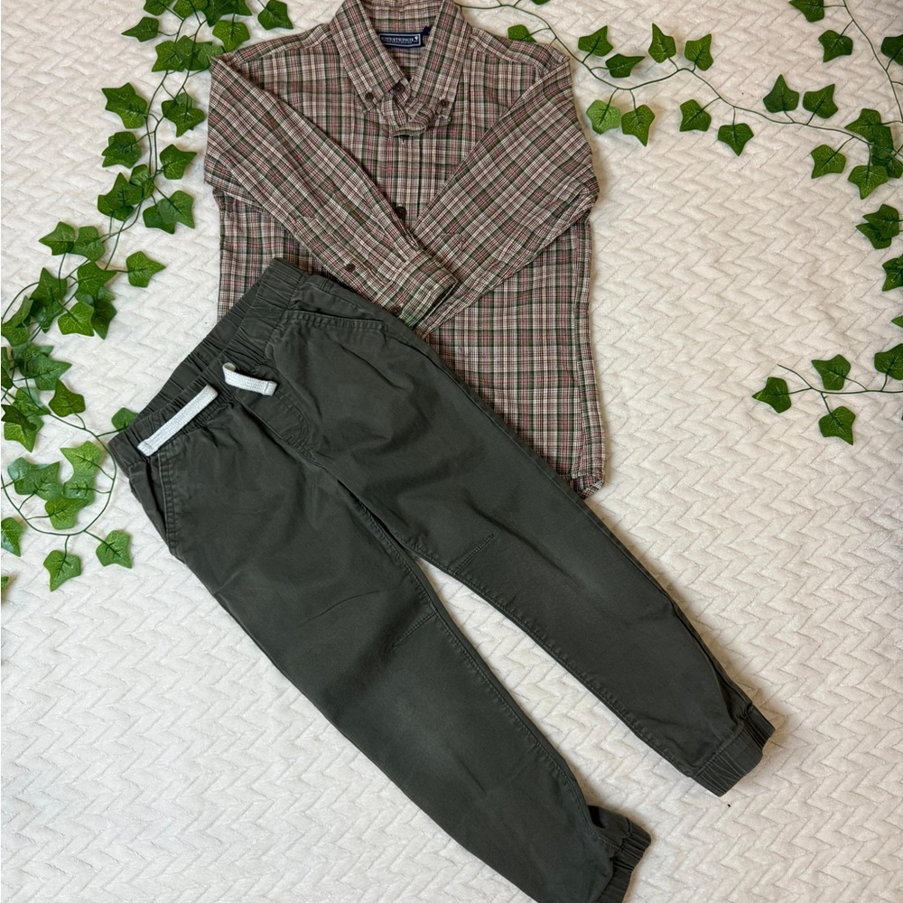 Stylish Plaid Button Down Shirt for Kids